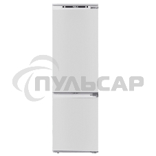 Встраиваемый холодильник Maunfeld MBF177NFFWGR Inverter белый двухкамерный 194/57 л морозилка снизу, NoFrost