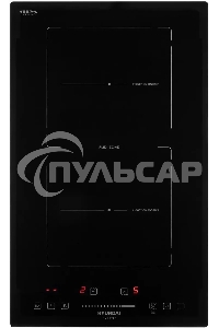 Индукционная варочная панель Hyundai HHI 3755 BG независимая, черный