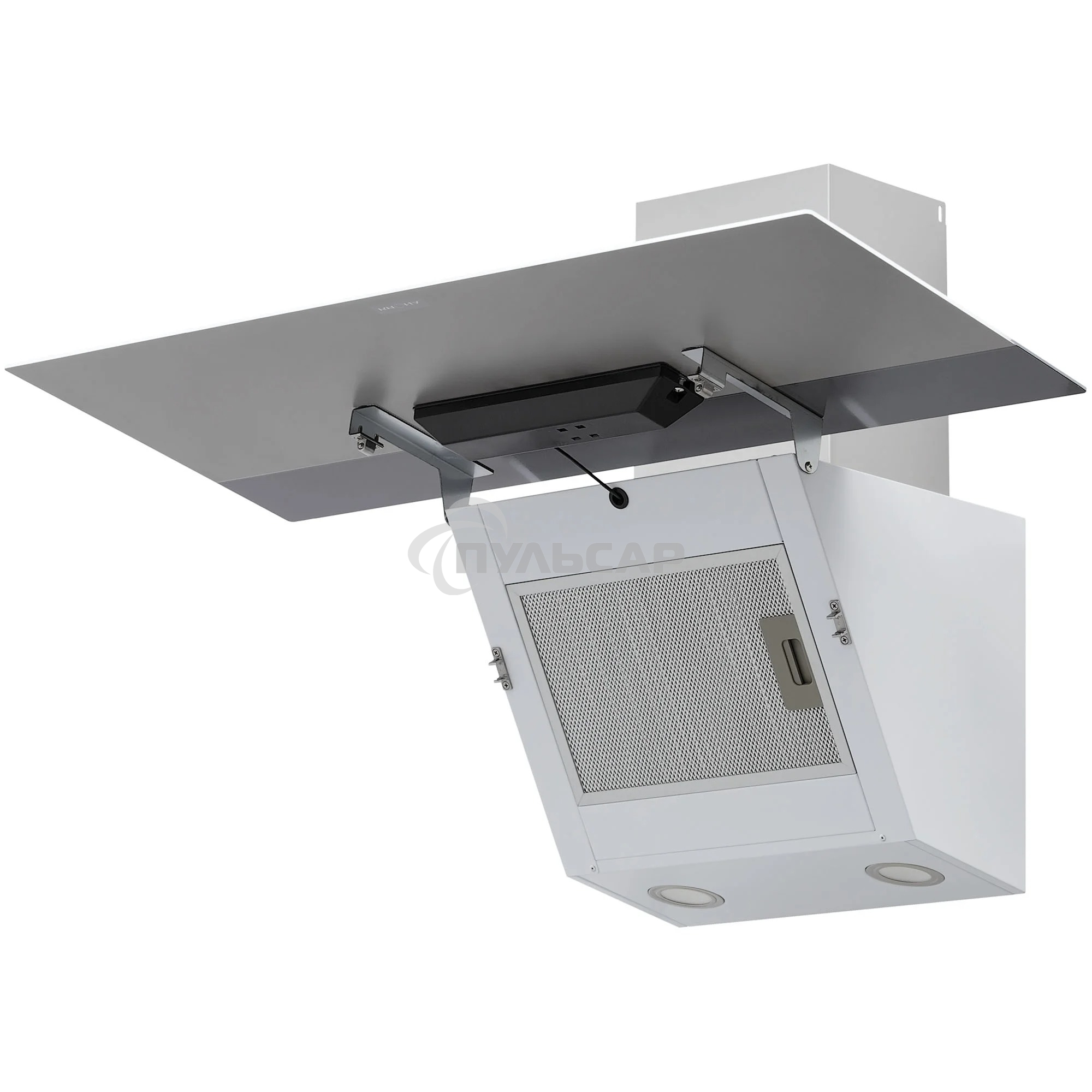 Вытяжка наклонная KRONA Kristen A 900 белая S, 89.5 см, 1050 куб. м/ч, 65 дБ