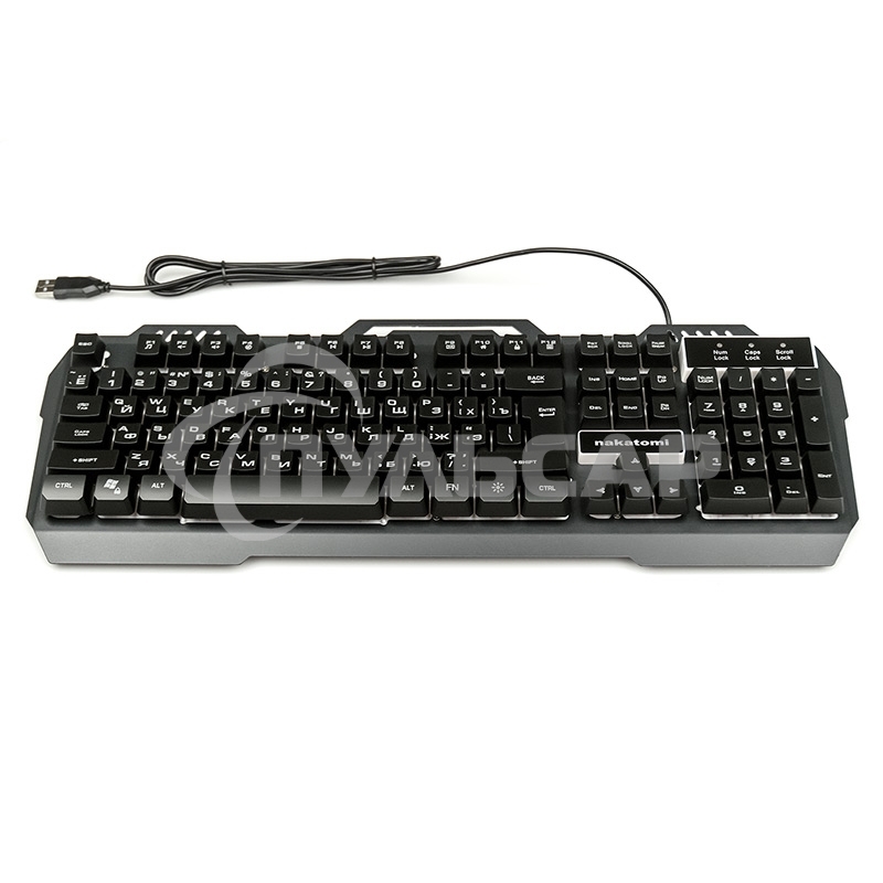 Клавиатура проводная NAKATOMI KG-35U черный