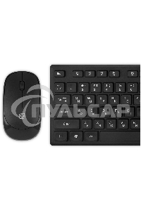 Комплект клавиатура + мышь Оклик S255W клав:черный мышь:черный USB беспроводная Multimedia (1909361)