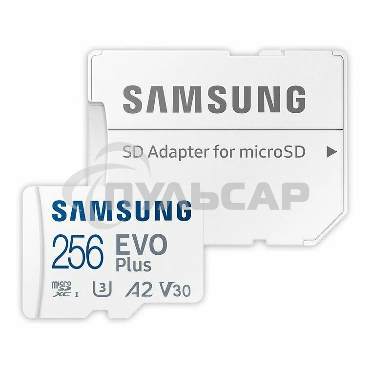 Флеш карта Samsung EVO Plus microSDXC 256Gb MB-MC256KA/EU