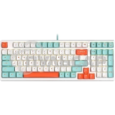 Клавиатура проводная A4Tech Fstyler FS300 (FS300 PANDA SNORKLENING), USB, белый