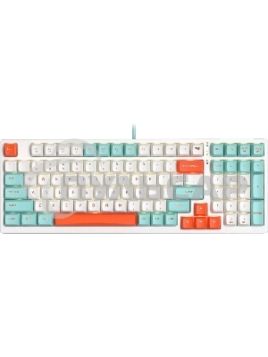 Клавиатура проводная A4Tech Fstyler FS300 (FS300 PANDA SNORKLENING), USB, белый