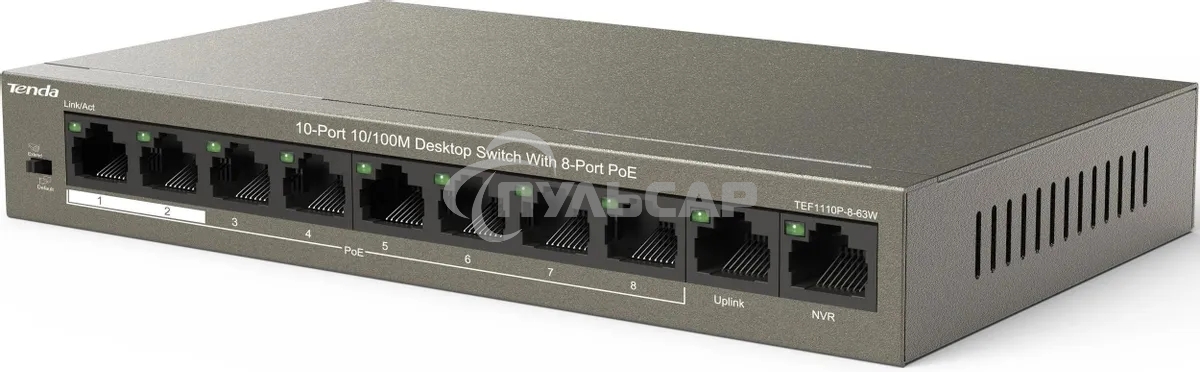 Коммутатор IP-COM 10PORT 10/100M F1110P-8-63W