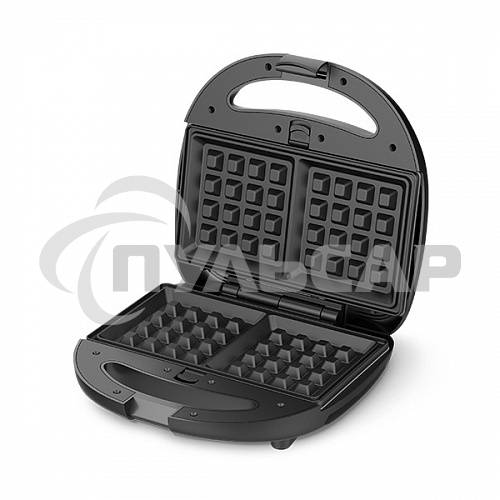 Прибор для выпечки BQ ST2001 черный, 4 in 1. MultiChef, 800 Вт, многофункциональный прибор 4 в 1, 4 пары панелей в комплекте: гриль, венские вафли, сэндвич, орешки, антипригарное покрытие панелей Non-Stick PRO, равномерный нагрев, вертикальное хранение, о