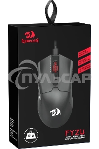 Мышь проводная игровая REDRAGON FYZU черная (USB, Pixart P3395, Huano, 6 кн., 26000 Dpi, RGb подсветка)
