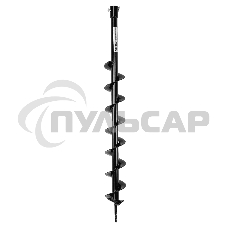 Шнек для грунта Denzel E-80, диаметр 80 мм, длина 800 мм, соединение 20 мм, несъемный нож