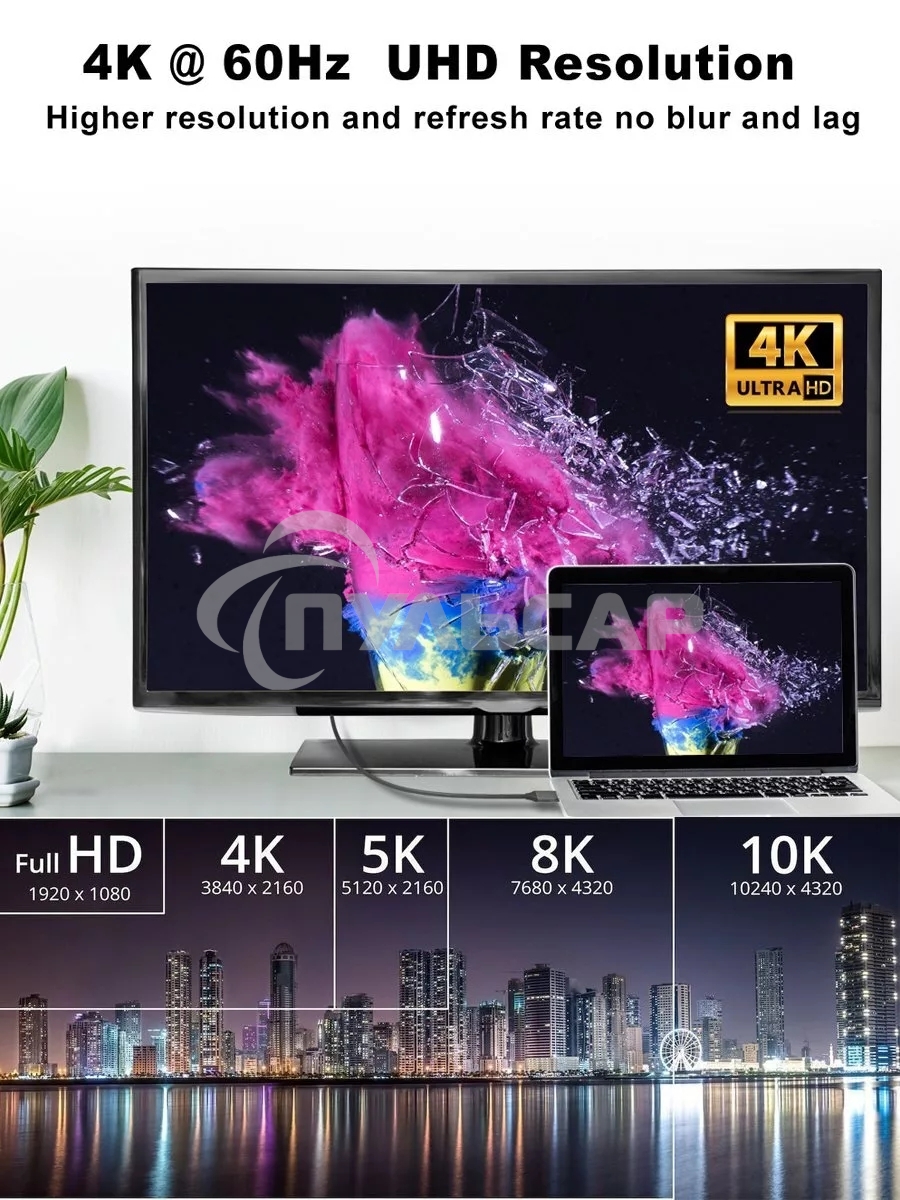 Кабель USB3.1 CM-HDMI 1.8M CU423MC-1.8M VCOM