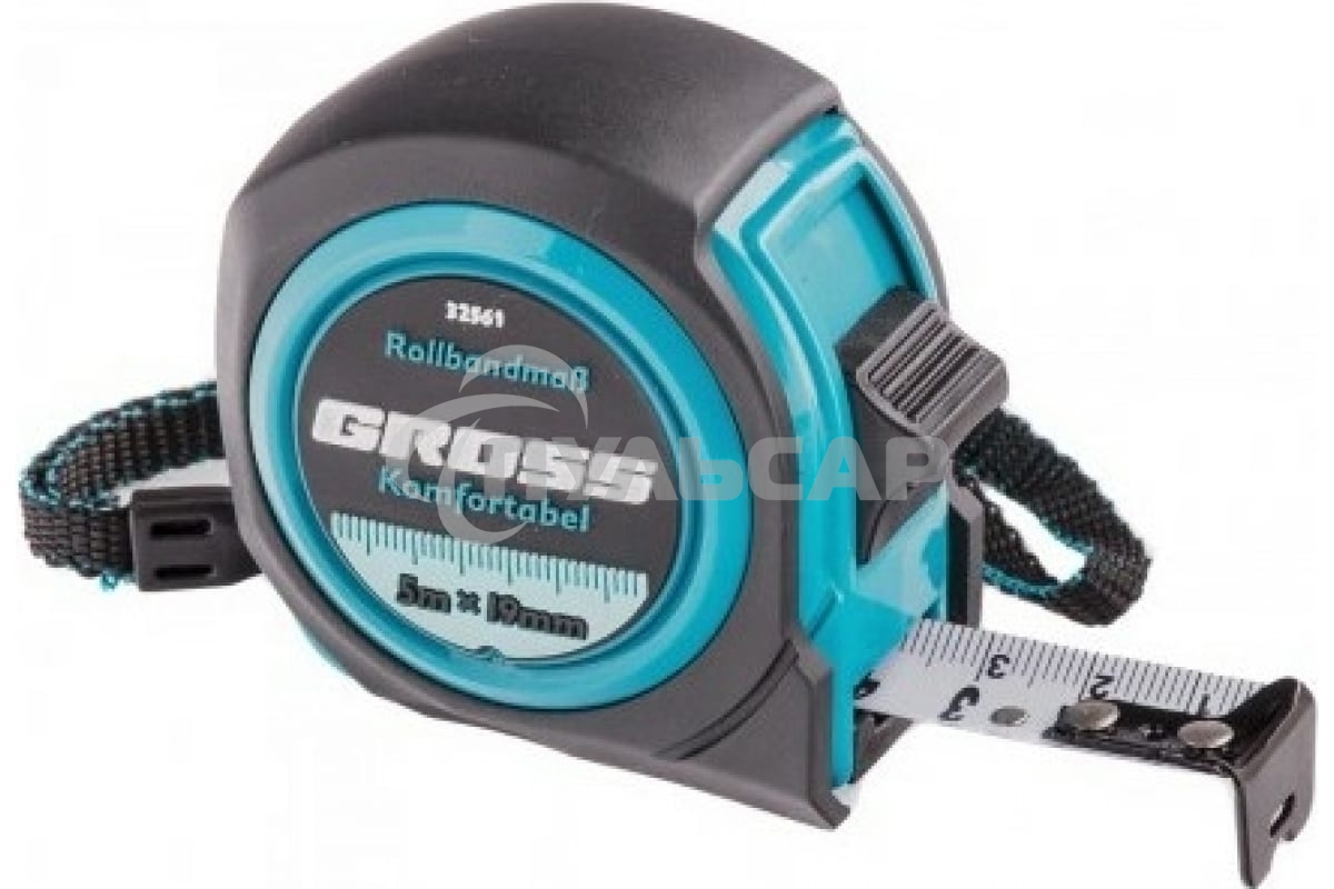 Рулетка GROSS 32561 komfortabel 5м х 19мм обрезиненный корпус