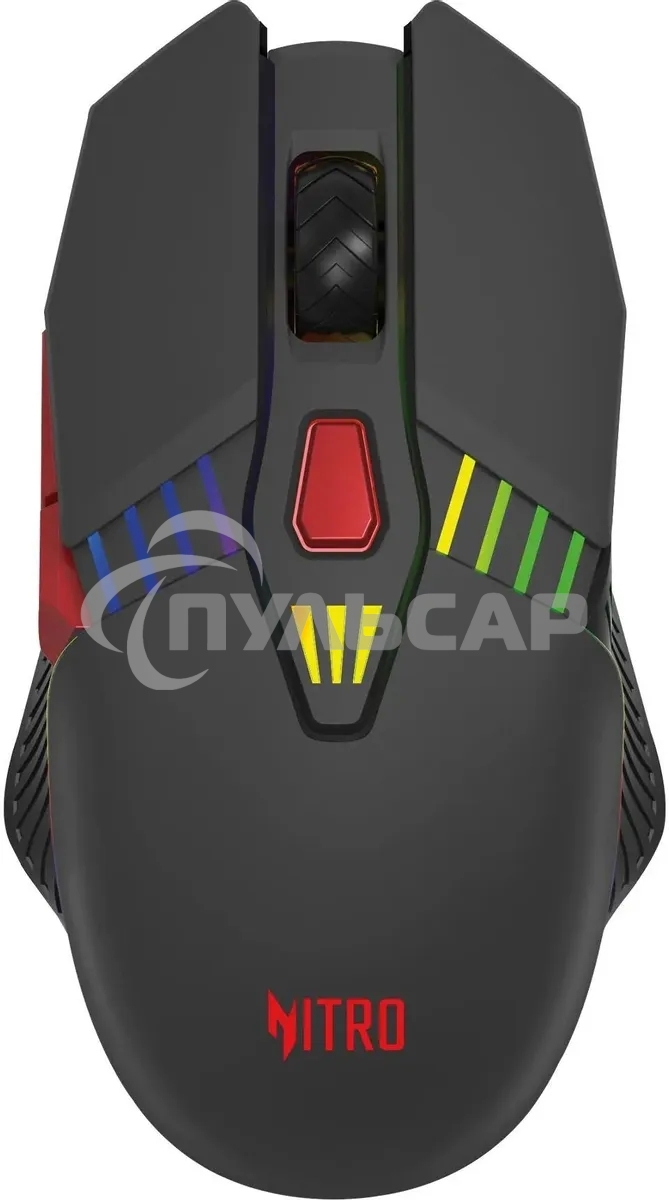 Мышь беспроводная Acer Nitro OMR305 черный, 3200 dpi, радиоканал, Bluetooth, USB, кнопки - 8