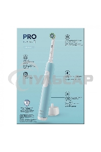 Набор электрических зубных щеток Oral-B Pro Series 1 бирюзовый/черный