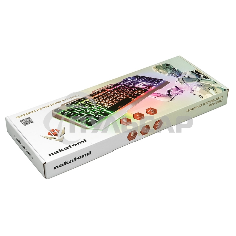 Клавиатура проводная NAKATOMI KG-35U черный