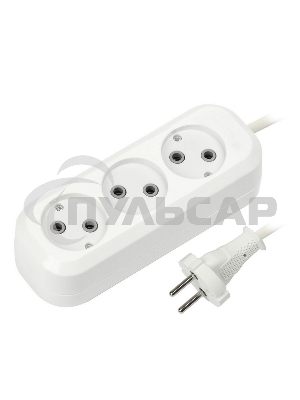 Удлинитель бытовой Smartbuy (SBE-10-3-07-N) 3 гнз х 7,0 м (10А/2.2кВт, ПВС 2х1.0)