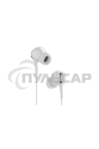 Наушники-гарнитура OLMIO Fly 3.5мм, белые, с микрофоном и кнопкой ответа