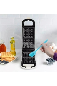 Вафельница Kitfort КТ-1690 700Вт черный/белый