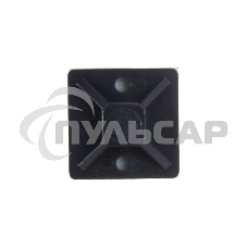 Площадка самоклеящаяся Rexant 20х20 мм, черная (10 шт/уп)