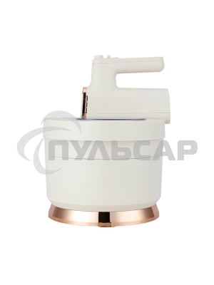 Миксер с чашей Centek CT-1129 бежевый/золотой хром, 800 Вт