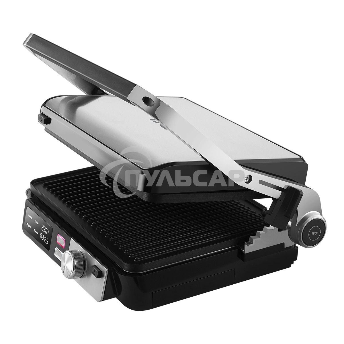 Электрический гриль BQ GR3009 черный/стальной