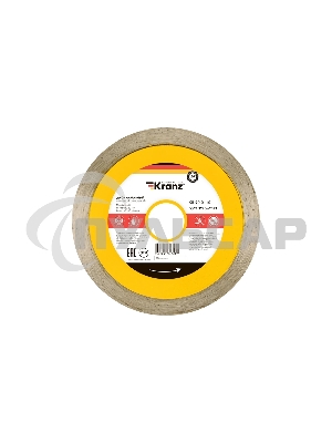 Диск алмазный отрезной сплошной 115x22.2 мм Kranz 