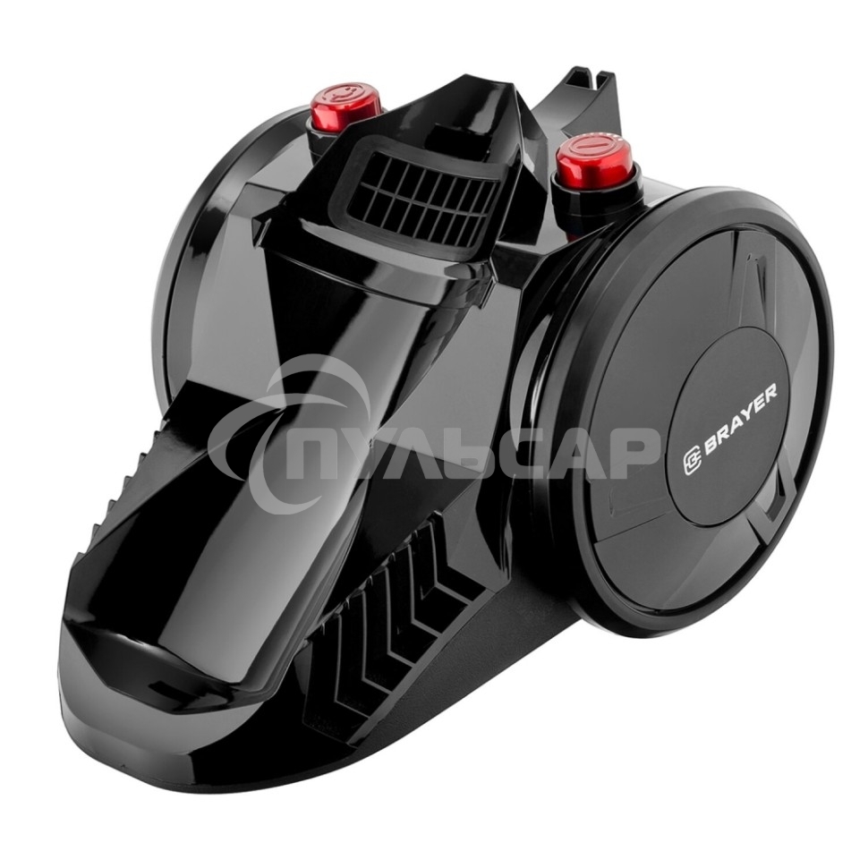 Пылесос BRAYER BR4202 черный/красный, 450/2200 Вт, уборка сухая, пылесборник контейнер 2.5 л