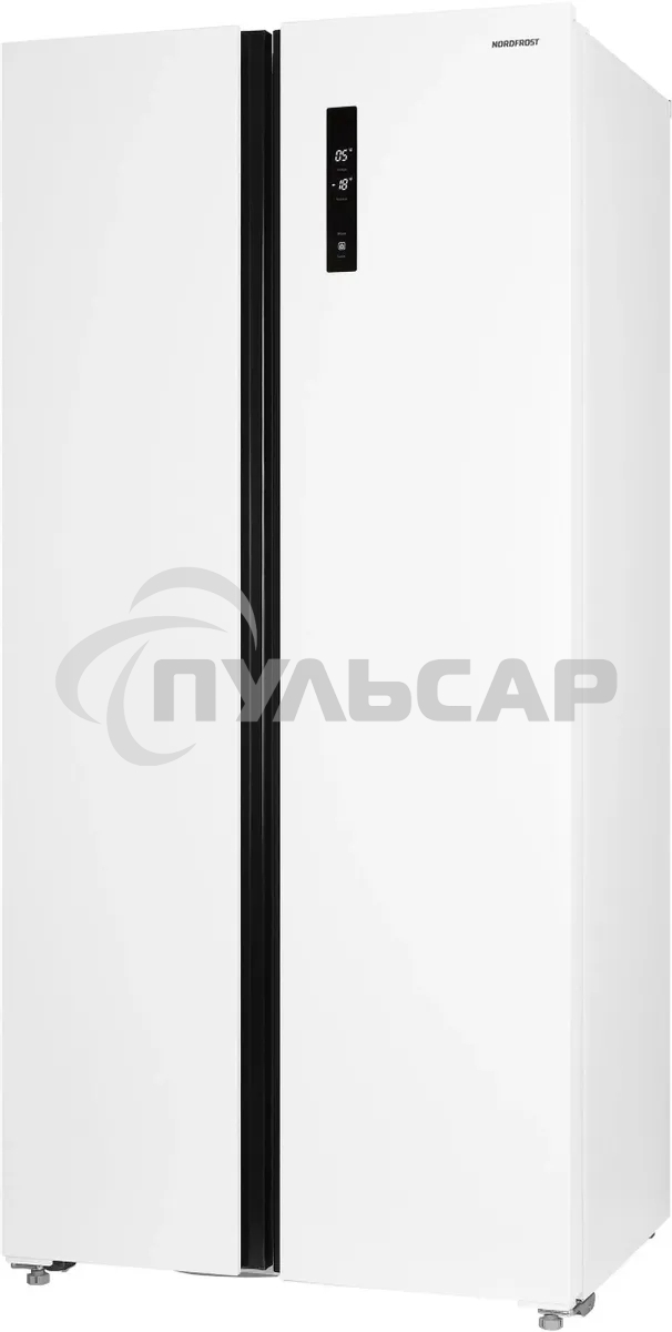 Холодильник Nordfrost RFS 480D NFW белый двухкамерный Side-by-Side 271/165 л морозилка сбоку