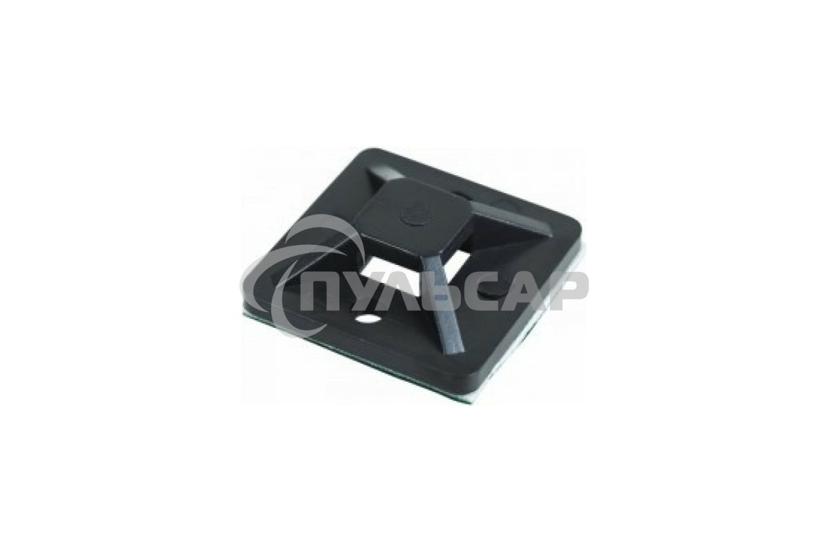 Площадка самоклеящаяся Rexant 20х20 мм, черная (10 шт/уп)