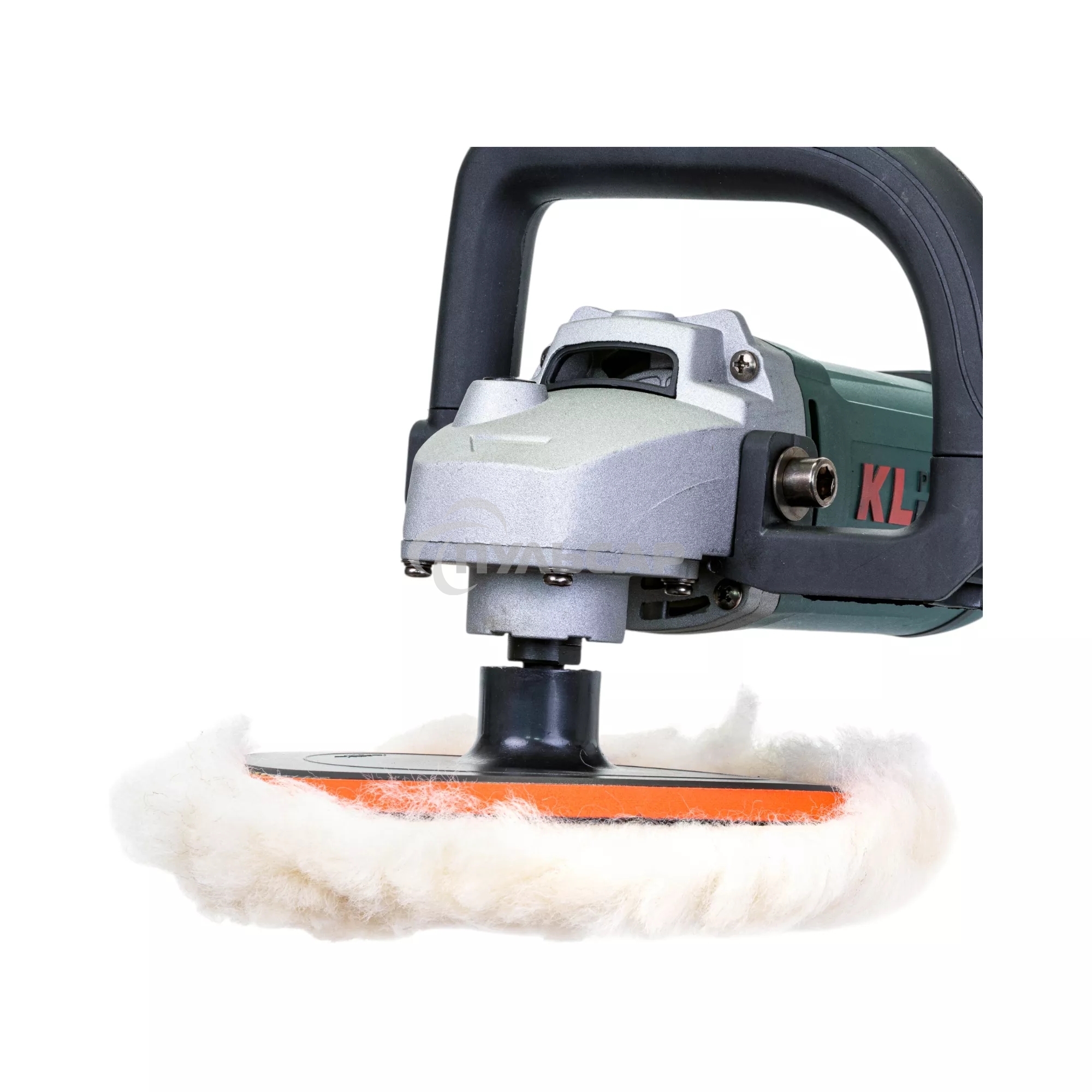 Профессиональная полировальная угловая машина KLPRO KLPJ42180 (1400вт, 3300 об/мин, 230мм, шерстяной войлок в комплекте)