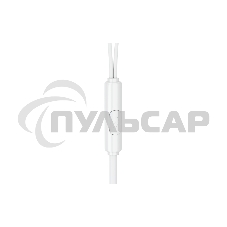 Наушники-гарнитура OLMIO Fly 3.5мм, белые, с микрофоном и кнопкой ответа
