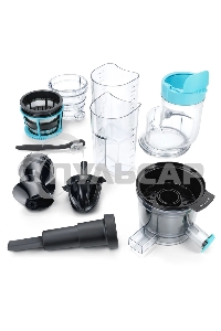 Соковыжималка шнековая Hyundai HY-JS6534 300Вт рез.сок.:600мл. светло-синий