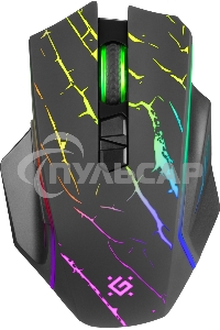 Мышь беспроводная Defender Uran GM-503 черный, 3200 dpi, радиоканал, USB, кнопки - 8