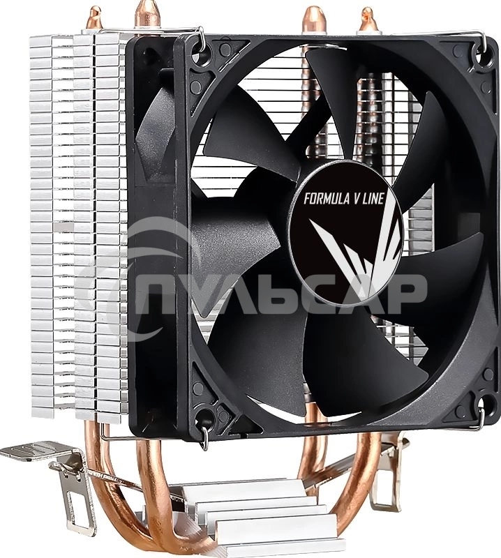 Устройство охлаждения (кулер) Aerocool Formula Ice Boid 2PSDB черный 90мм алюминий+медь 2100rpm 34db 4-pin 90W 135мм
