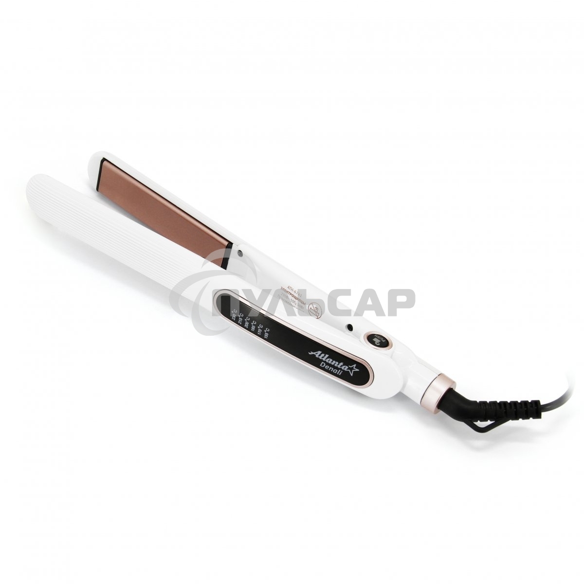 Выпрямитель для волос Atlanta ATH-6741 (белый)