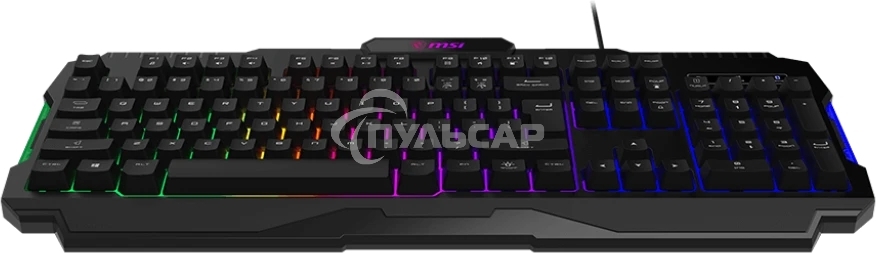 Клавиатура проводная MSI FORGE GK100, Wired, RGb lighting, Anti-ghosting Capability, Black