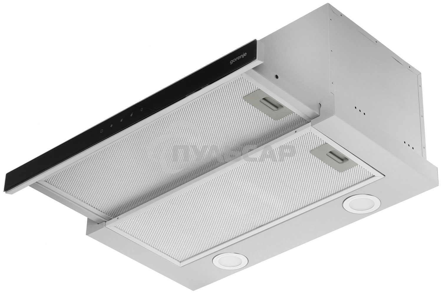 Вытяжка встраиваемая Gorenje TH60E8SGB серебристый управление: кнопочное (1 мотор)
