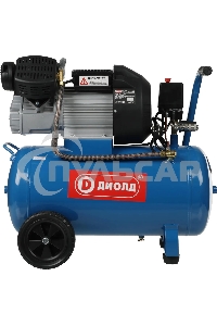 Компрессор поршневой Диолд КМП-2300/50 масляный 369л/мин 50л 2300Вт синий