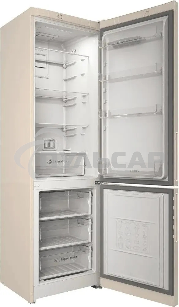 Холодильник Indesit ITR 4200 E бежевый двухкамерный 247/78л морозилка снизу