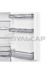 Встраиваемый холодильник Maunfeld MBF177NFFWGR Inverter белый двухкамерный 194/57 л морозилка снизу, NoFrost