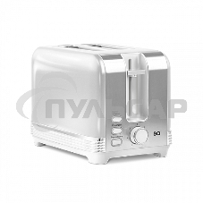 Тостер BQ T1000 белый. Потребляемая мощность, Вт: 1000 Вт, Количество отсеков: 2 тоста