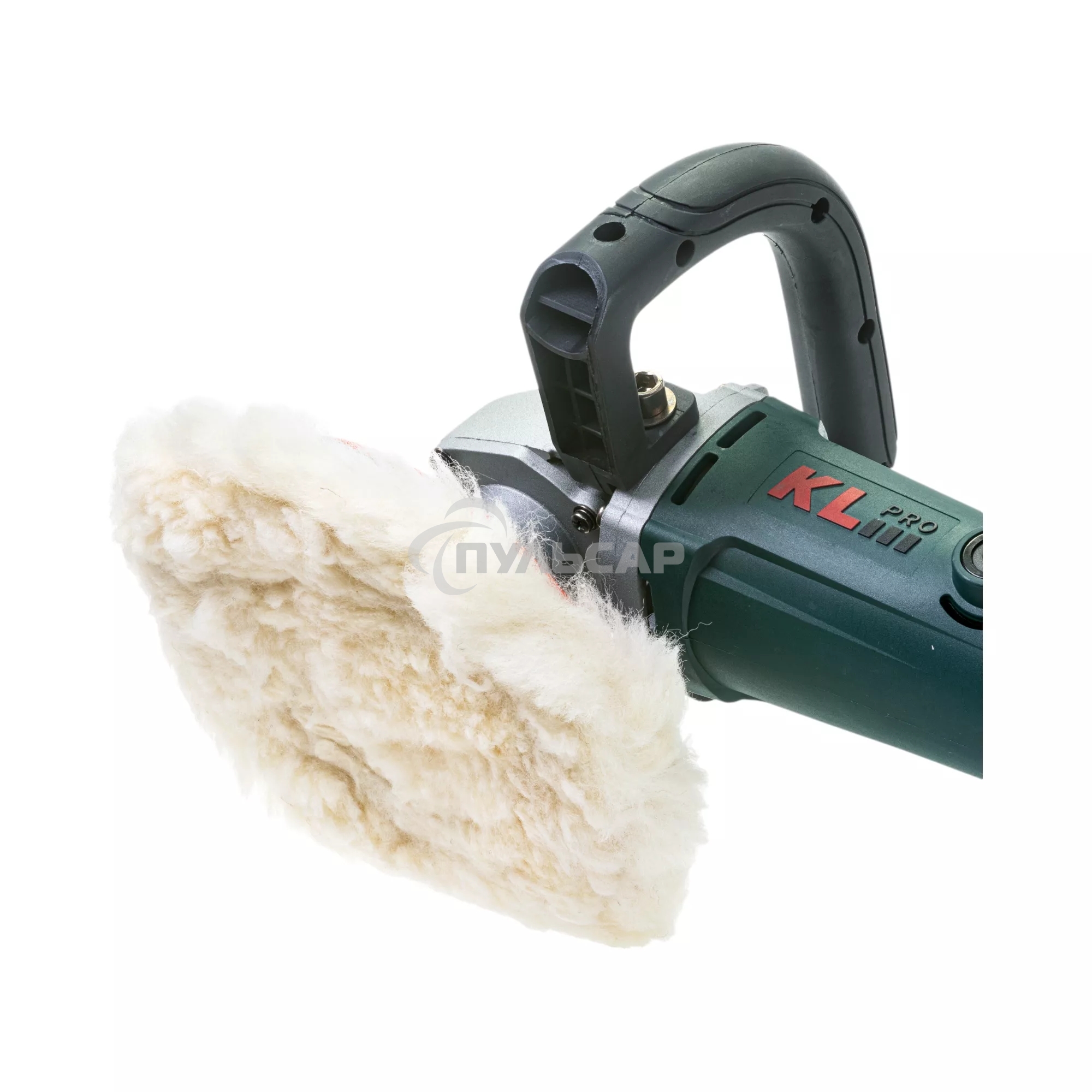 Профессиональная полировальная угловая машина KLPRO KLPJ42180 (1400вт, 3300 об/мин, 230мм, шерстяной войлок в комплекте)