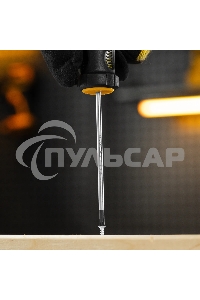 Отвертка Denzel PH0х75 мм, S2, 3к рукоятка