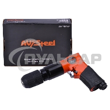 Дрель прямая Av Steel AV-701107 114л/мин патр.:быстрозажимной оранжевый/черный