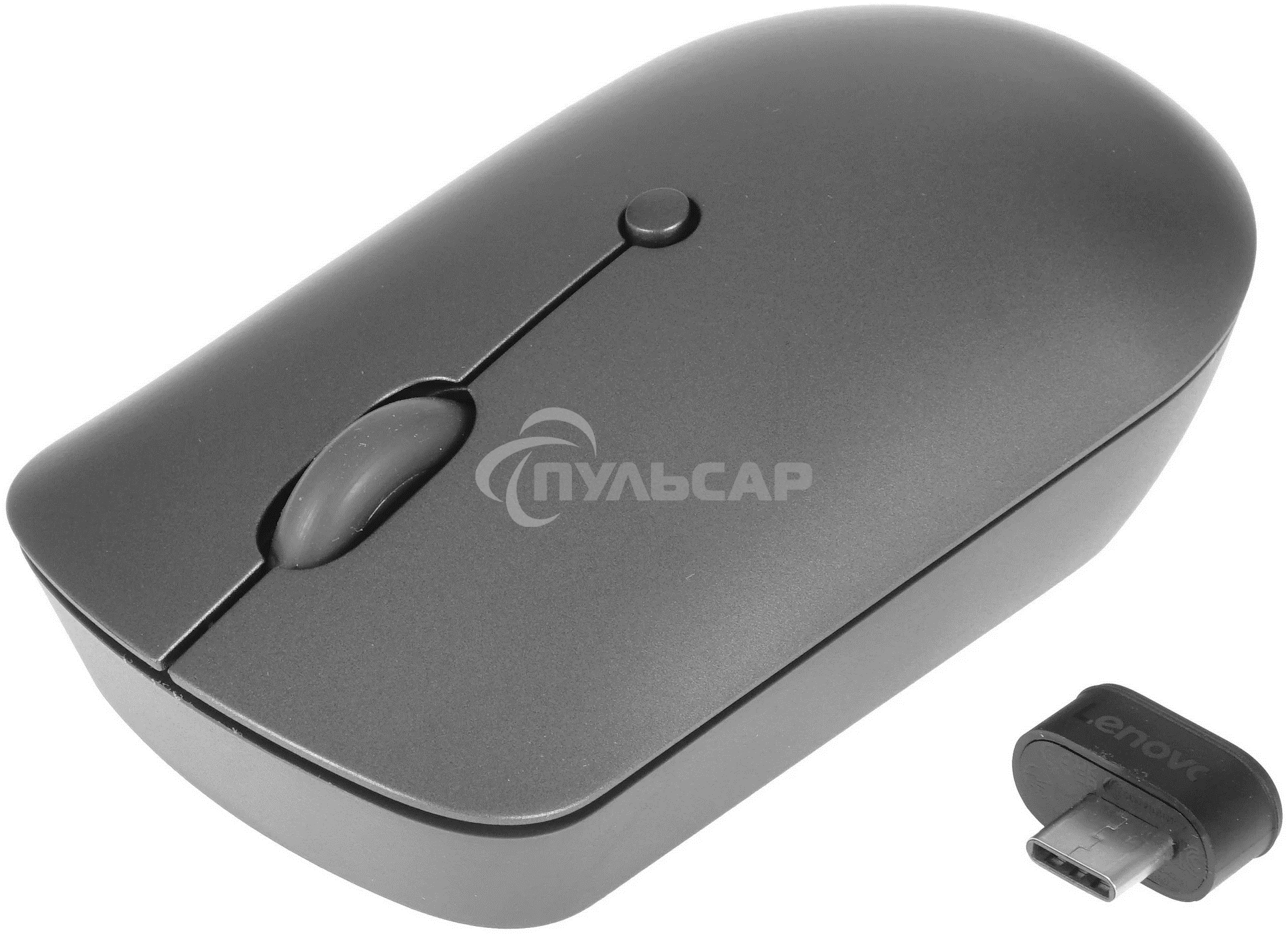 Мышь беспроводная Lenovo 540 темно-серый, 2400 dpi, радиоканал, USB-C, кнопки - 4