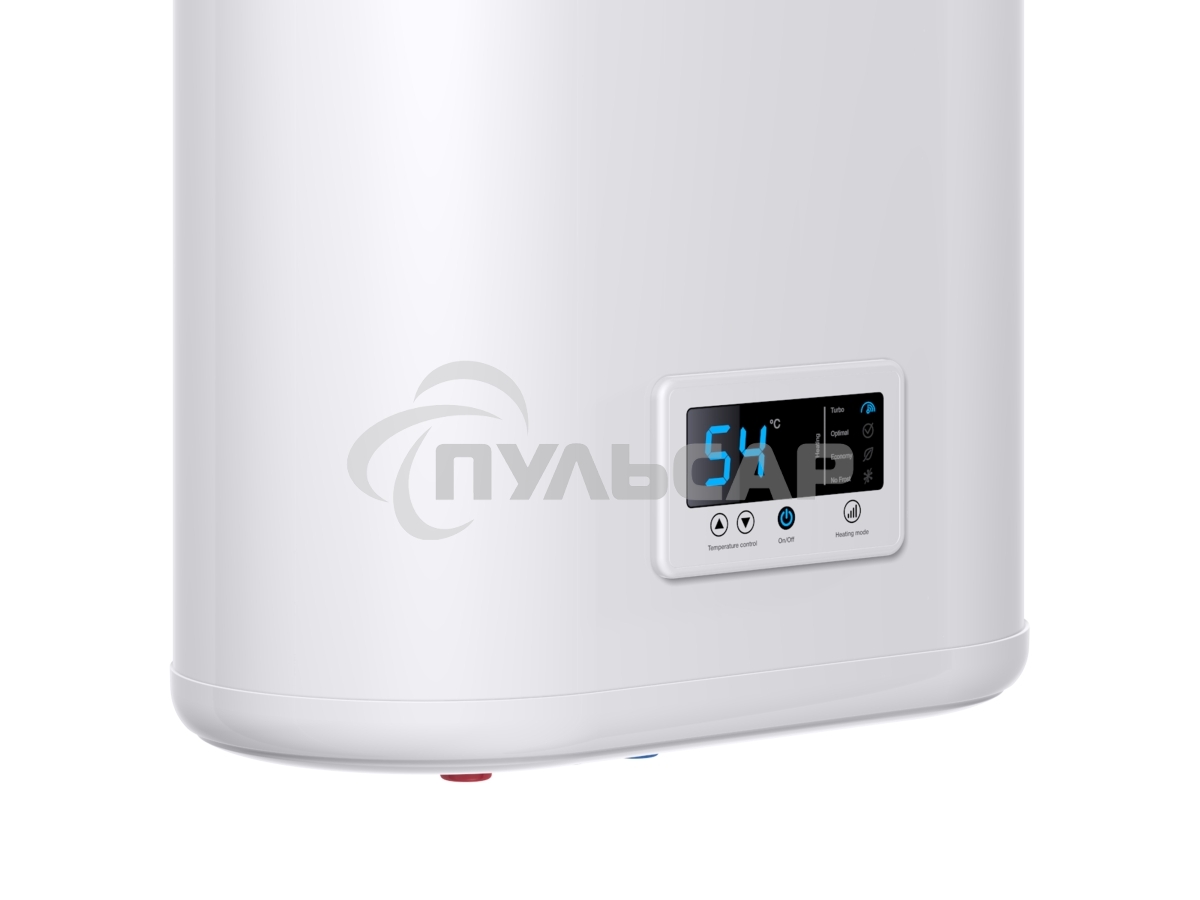 Водонагреватель Thermex Flat Plus IF 50V (PRO) накопительный электрический 50 л потребляемая мощность 2 кВт (220 В) электронное управление магниевый анод (2 шт.) вертикальный монтаж на стену с нижней подводкой (½') максимальная температура нагрева воды до