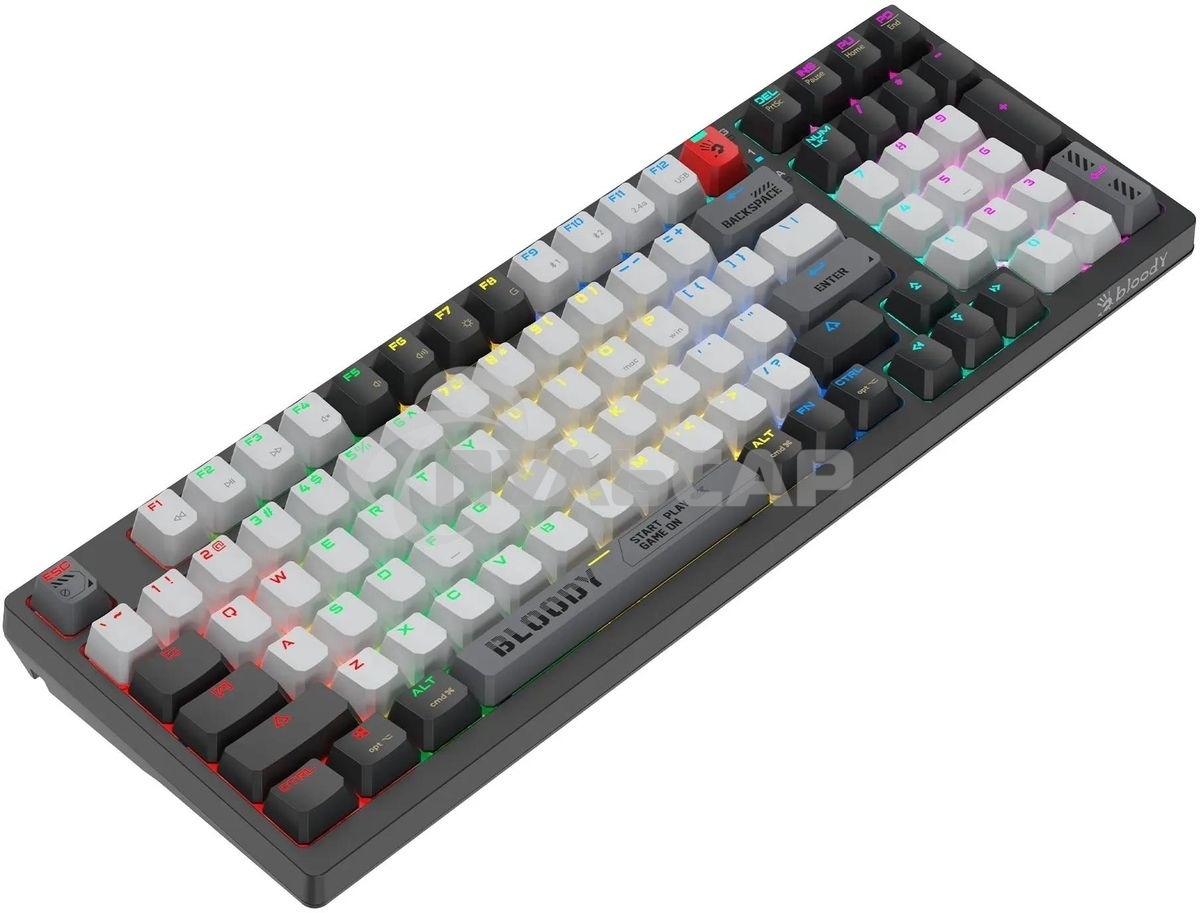Клавиатура беспроводная механическая A4Tech Bloody WS98 USB черный/серый (WS98)