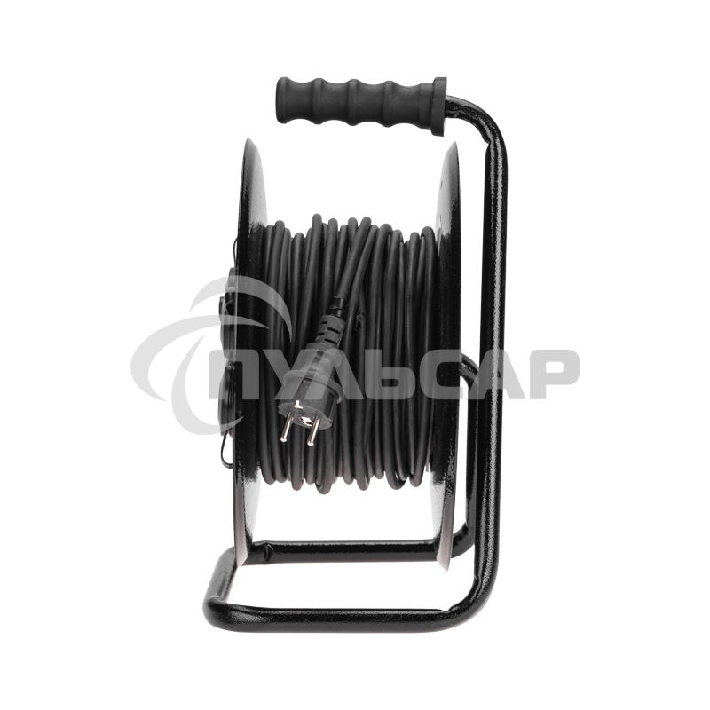 Удлинитель силовой Rexant КГ на катушке 4 гнезда, с/з, 30м, 3х1,5мм², IP44 c защитными крышками, металлическая катушка