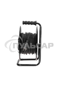 Удлинитель силовой Rexant КГ на катушке 4 гнезда, с/з, 30м, 3х1,5мм², IP44 c защитными крышками, металлическая катушка