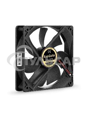 Вентилятор для корпуса ExeGate ExtraSilent ES12025SM черный, 120 мм, 1400 об/мин, 24 дБ, 2 pin
