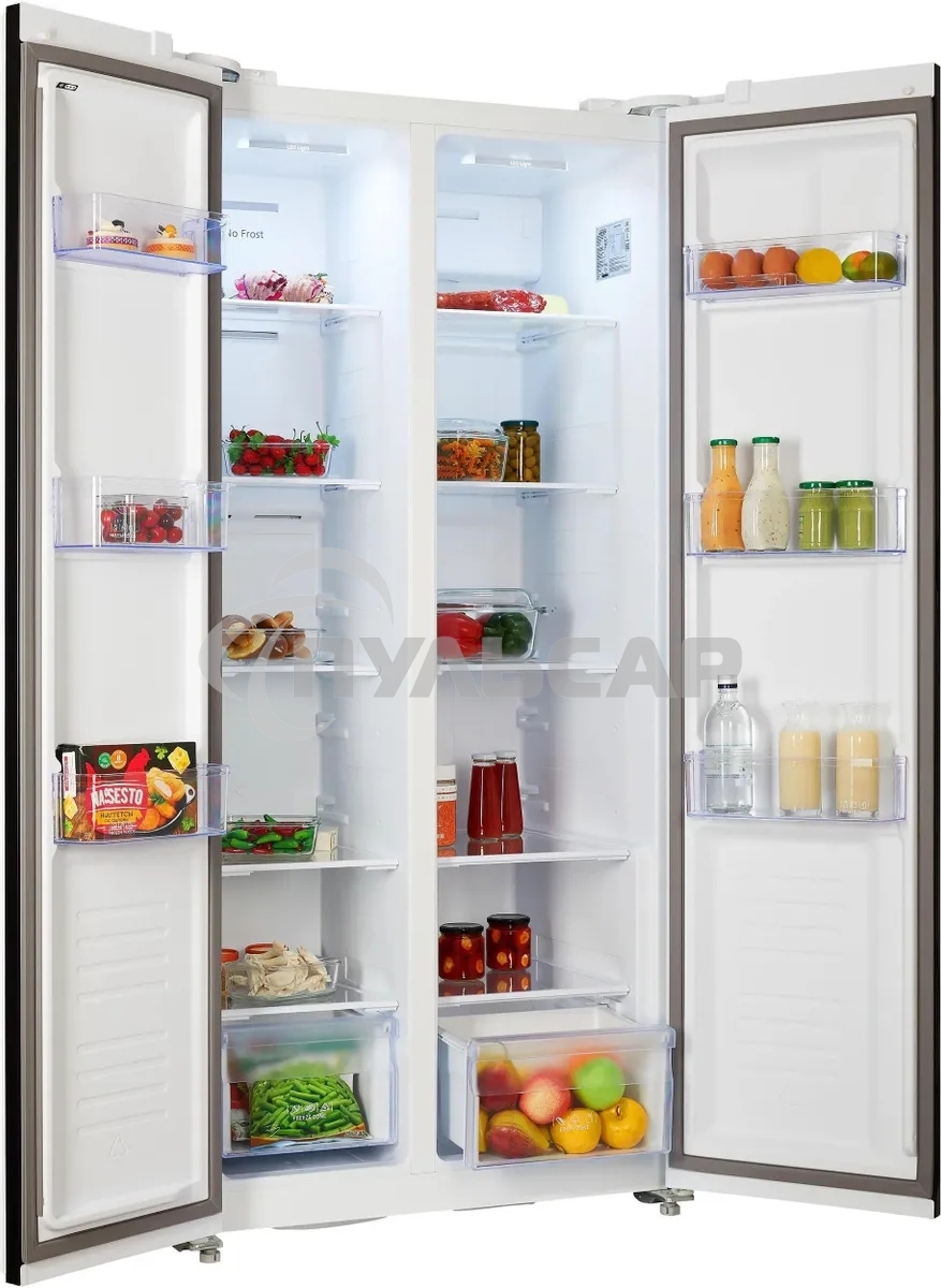 Холодильник Nordfrost RFS 480D NFW белый двухкамерный Side-by-Side 271/165 л морозилка сбоку