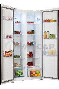 Холодильник Nordfrost RFS 480D NFW белый двухкамерный Side-by-Side 271/165 л морозилка сбоку